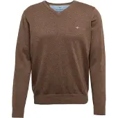 FYNCH-HATTON Strickpullover "Pullover mit V-Kragen" aus Baumwolle, mit V-Ausschnitt, bequeme Passform