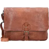 Harold's Leder Schultertasche Submarine Messengerbag Cognac braun
