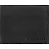 Bugatti Leder Geldbörse Lima RFID Wallet With Flap Black schwarz