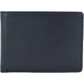 Esquire Leder Geldbörse RFID Small Wallet Black schwarz