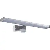 Prezent Wandleuchte TREMOLO LED/8W,4000 K,IP44, Chrom/weiss L: 400, B: 42, H: 121, Fassung LED