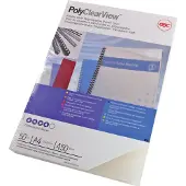 GBC Einbanddeckel PolyClear, PP, transparent matt, DIN A4, 100 Stück