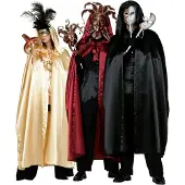 Coppens Satin Kapuzencape gold