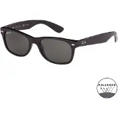 Ray-Ban RB 2132 NEW WAYFARER Unisex-Sonnenbrille Vollrand Quadratisch Propionat-Gestell, schwarz