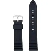 Fossil Silikonarmband Schwarz 22 mm Uhrenarmband
