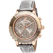 Swarovski 5452495 Damen-Armbanduhr, Leder-Armband
