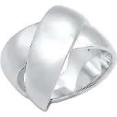 Elli Ring Bandring Modern Statement Blogger Kreuz 925 Silber Elli Premium Silber