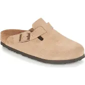 Birkenstock Clogs Unisex Boston Taupe Suede Narrow SFB-Schuhgröße 40
