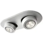 Philips SMARTSPOT Einbauspot 579704816, Einbaustrahler, 2 Glühbirne(n), LED, 2700 K, 220-240 V, Aluminium