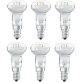 Osram 6 x LED Filament Star R39 Reflektorlampe 1,6W = 12W E14 110lm warmweiß 2700K maxi flood 90°