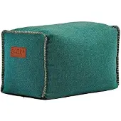 SACKit RETROit Cobana Square Puff Petrol melliert
