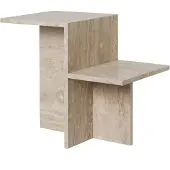 Ferm Living Distinct Couchtisch Travertin