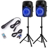 VONYX VPS122A, 2.0 Kanäle, 400 W, 800 W, 8 Ohm, 30,5 cm (12"), Schwarz
