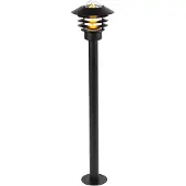 QAZQA Moderne Außenleuchte Schwarz 100 cm IP44 PraTo