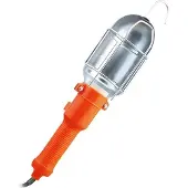 Solight Montageleuchte, E27, AC 230V, 5m, orange mit Metallgitter