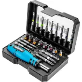 Graphite 31 tlg. Profi Bit-Schraubendreher-Set S2