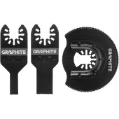 Graphite Set of saw blades for metal, 3 pcs. (56H072)