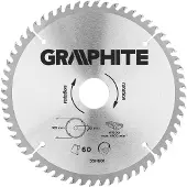 Graphite Graphit-Kreissägeblatt 185 x 30 mm, 60 Zähne - 55H601