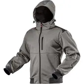 Neo Tools Softshelljacke wind-wasserdicht grau/schwarz XL