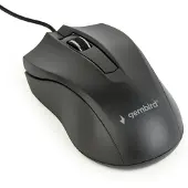 Gembird MUS-3B-01, Beidhändig, Optisch, USB Typ-A, 1000 DPI, Schwarz