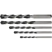 Graphite Betonbohrer, 5-er Set, hartmetallbestückt, 4 x 75, 5 x 100, 6 x 100, 8 x120, 10 x 120 mm