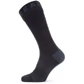 Sealskinz WP All Weather Mid Sock W. Hydrostop, Socken, schwarz/grau
