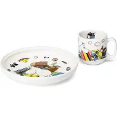 Arabia Mumin Kinderset Teller + Becher Mumintroll
