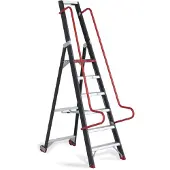 Altrex Taurus Stufenstehleiter mit Rollen TME 7 Stufen