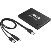 Asus USB 3.1 Enclosure, SSD-Gehäuse, Micro Serial ATA, 10 Gbit/s, USB Anschluss, Schwarz