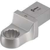 Wera 7781, Torque wrench end fitting, Silber, 30 mm, 1 Stück(e), Chrom-Vanadium-Stahl (Cr-V), 5,3 cm