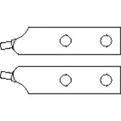 Gedore E-8000 J 51 Ersatzspitzen-Paar gewinkelt Ø 3,5 mm, 5704780