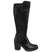 Graceland Weitschaftstiefel Schwarz, Damen, Größe: 38W, Material: PU/Nylex - Weitschaftstiefel Schwarz, Damen, Größe: 38W, Material: PU/Nylex - woman - Schwarz