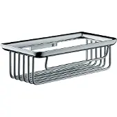 Emco system2 Schwammkorb, tief, abnehmbar, verdeckte Wandbefestigung, chrom, 354500104