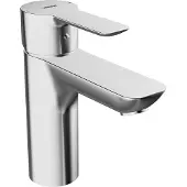 Hansa Waschtisch-Einhebelmischer HANSALIGNA He ob, m Abl-Garnitur, Ausl. 108mm, chr