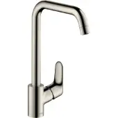 Hansgrohe Focus Spültischmischer Schwenkauslauf Edelstahl-Optik