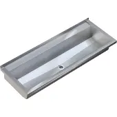Kwc Waschrinne PLANOX, Edelstahl V2A, 1200x210x442mm, Wandmontage, Ablauf mittig, 1 Stk.