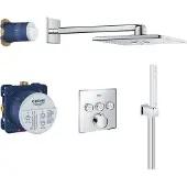 GROHE SmartControl Duschsystem Unterputz, eckig
