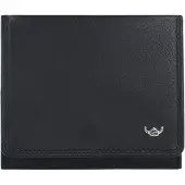 Golden Head Geldbörse Wiener Schachtel Polo RFID Protect Billfold Coin Wallet With Large Coin Compartment Black schwarz