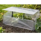 Huismerk Frühbeet 100x60x40 cm Aluminium Transparent