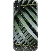 Puro , Glam Tropical Leaves Hülle Apple iPhone XS Max, Grün