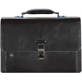 Piquadro Blue Square Laptop Aktentasche in Nero (12.3 Liter), Aktentasche