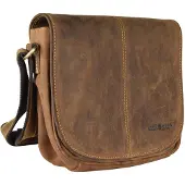 Green Burry GREENBURRY Umhängetasche Vintage Crossbody Bag Brown braun