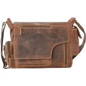 Greenburry Umhängetasche Vintage New Hunting Bag II Brown braun