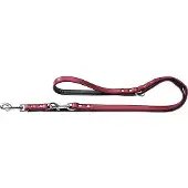 Hunter Verstellbare Führleine Basic 13/200, rot/schwarz