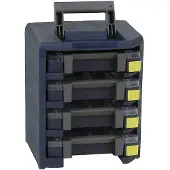 Raaco Sortimentskoffertresor 4x Art.Nr.871545 B.290xT.247xH.342mm HandyBoxxser 4x4x4