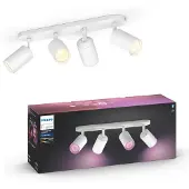 Philips Hue Fugato Aufbauspot White & Color - Weiß - 4 Spots