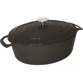 Vogue ovaler Schmortopf schwarz
