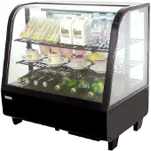 Polar Serie C Kühlvitrine schwarz 100L