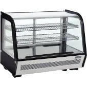 Polar 160Ltr Umluft Kühlvitrine f Desserts Kuchen Brötchen Backwaren Getränke
