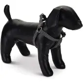 Beeztees - Hundegeschirr - Mac Leder - grau - 60-100 cm